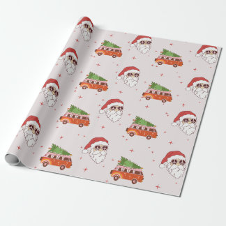 Papier Cadeau papier d'emballage Père Noël pour panneau de paix
