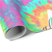 Papier Cadeau Papier d'emballage personnalisé de teinture (Coin rond)