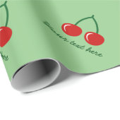 Papier Cadeau Papier d'emballage personnalisé d'impression rouge (Coin rond)