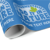 Papier Cadeau Papier d'emballage personnalisé pour les écologist (Coin rond)