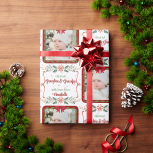 Papier Cadeau Papier d'emballage photo et nom personnalisé