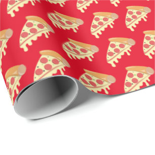 Papier Cadeau Papier d'emballage pizza au fromage de fusion chau