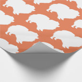 Papier Cadeau Papier d'emballage poméranien blanc silhouette ora (Coin)