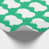 Papier Cadeau Papier d'emballage Poméranien design silhouette ve (Coin)