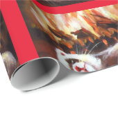 Papier Cadeau Papier d'emballage pour cheminée à furet dormant (Coin rond)