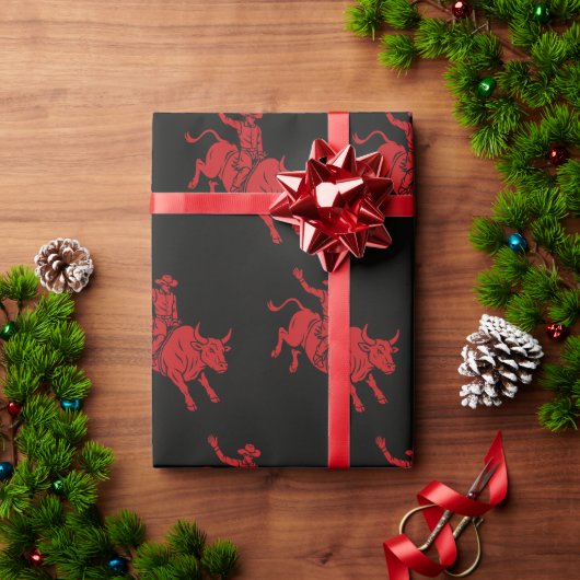 Papier Cadeau papier d'emballage pour cowboy ride'em (Cadeau de vacances)