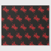 Papier Cadeau papier d'emballage pour cowboy ride'em (Plat)