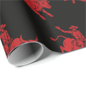 Papier Cadeau papier d'emballage pour cowboy ride'em (Coin rond)