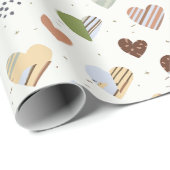 Papier Cadeau Papier d'emballage pour douche de mariée pour dame (Coin rond)