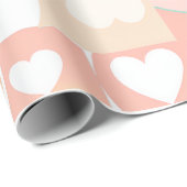 Papier Cadeau Papier d'emballage pour événements cardiaques joye (Coin rond)