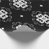 Papier Cadeau papier d'emballage pour fleurs abstraites modernes (Coin)