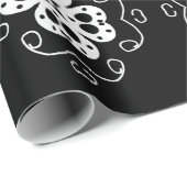 Papier Cadeau papier d'emballage pour fleurs abstraites modernes (Coin rond)