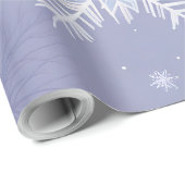 Papier Cadeau papier d'emballage pour flocons de cristal (Coin rond)