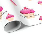 Papier Cadeau Papier d'emballage pour gâteau d'anniversaire (Coin rond)