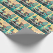 Papier Cadeau Papier d'emballage pour loutres Dapper (Coin)