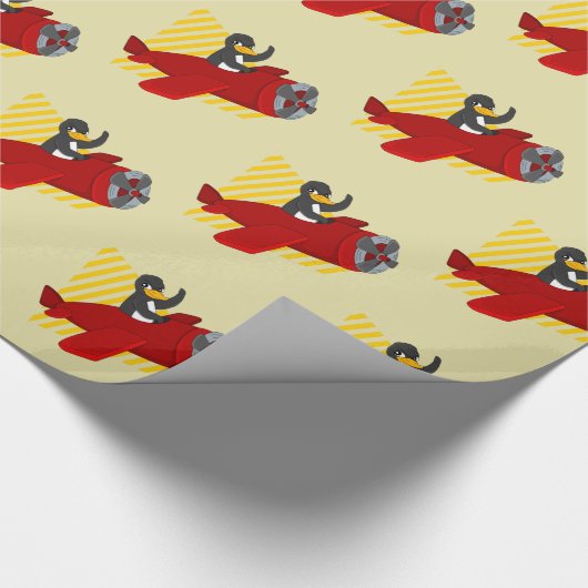 Papier Cadeau Papier d'emballage pour pingouins volants (Coin)