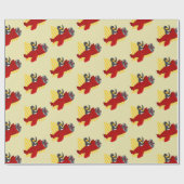 Papier Cadeau Papier d'emballage pour pingouins volants (Plat)