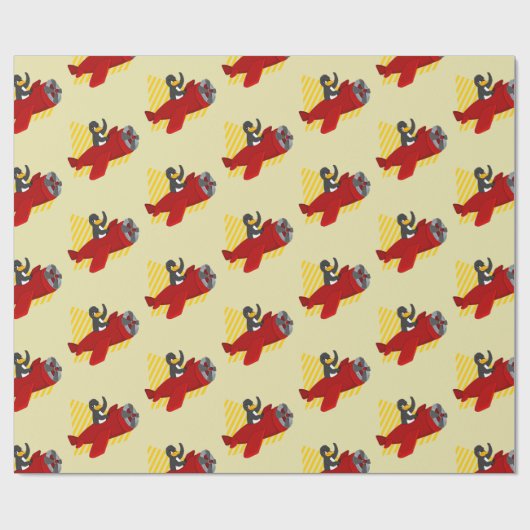 Papier Cadeau Papier d'emballage pour pingouins volants (Plat)