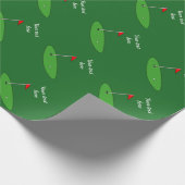 Papier Cadeau Papier d'emballage pour thème de golf pour Anniver (Coin)