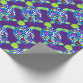 Papier Cadeau Papier d'emballage pourpre de tortue (Coin)