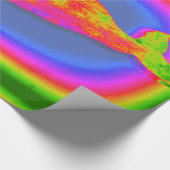 Papier Cadeau papier d'emballage psychédélique pour baleine sour (Coin)