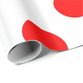 Papier Cadeau Papier d'emballage Red Dot (Coin rond)