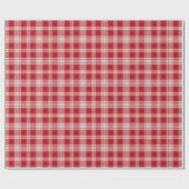 Papier Cadeau Papier d'emballage Red Plaid (Plat)