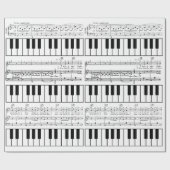 Papier Cadeau Papier d'emballage romantique de musique de (Plat)