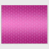 Papier Cadeau Papier d'emballage rose chaud pour bague de fiança (Plat)