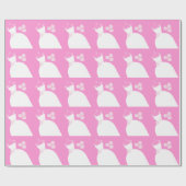 Papier Cadeau Papier d'emballage rose mariage Gown (Plat)