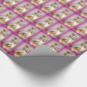 Papier Cadeau papier d'emballage rose sirène (Coin)