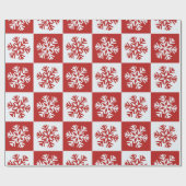 Papier Cadeau Papier d'emballage rouge blanc à damier (Plat)