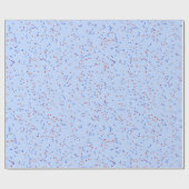 Papier Cadeau Papier d'emballage rouge blanc et bleu (Plat)