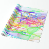 Papier Cadeau Papier d'emballage - Rubans de lumière (Déroulé)