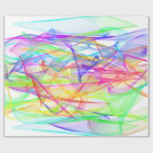 Papier Cadeau Papier d'emballage - Rubans de lumière (Plat)