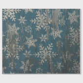 Papier Cadeau papier d'emballage rustique de vacances de Noël de (Plat)