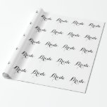 Papier Cadeau Papier d'emballage - Script de mariée<br><div class="desc">Papier d'emballage amusant avec du texte Bride,  utiliser comme papier d'emballage,  coureur de table,  décorations murales,  etc. Modifiez le texte et/ou les couleurs arrière - plans pour répondre à vos besoins.</div>