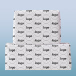 Papier Cadeau Papier d'emballage simple pour Motif d'entreprise<br><div class="desc">Un logo simple pour favoriser la fidélité de la marque et promouvoir votre petite entreprise. Remplacez le logo par le vôtre et modifiez la couleur arrière - plan dans l'outil de conception pour customiser.</div>