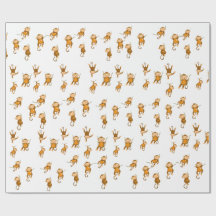 Papier d'emballage Singe Business