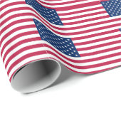 Papier Cadeau Papier d'emballage spécial patriotique avec Drapea (Coin rond)