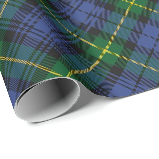 Papier Cadeau Papier d'emballage tartan Clan Gordon (Coin rond)