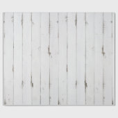 Papier Cadeau Papier d'emballage ton bois blanc rustique (Plat)