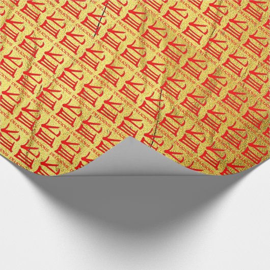 Papier Cadeau Papier d'emballage transparent Kanji Delicious Gol (Coin)