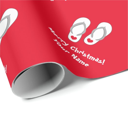 Papier Cadeau Papier d'emballage tropical de bascules (Coin rond)