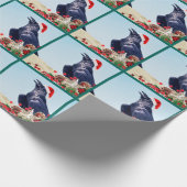 Papier Cadeau Papier d'emballage unique de Noël Père Noël Raven (Coin)