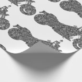 Papier Cadeau Papier d'emballage unique inhabituel pour moto (Coin)