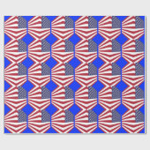 Papier Cadeau Papier d'emballage Usa Flag (Plat)