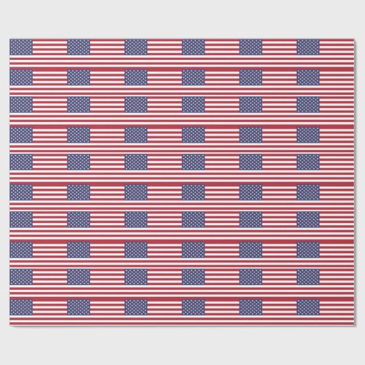Papier Cadeau Papier d'emballage Usa Flag (Plat)