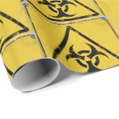 Papier Cadeau Papier d'emballage V2 d'avertissement de risque (Coin rond)