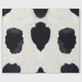 Papier Cadeau Papier d'emballage vache imprimé animal noir blanc (Plat)